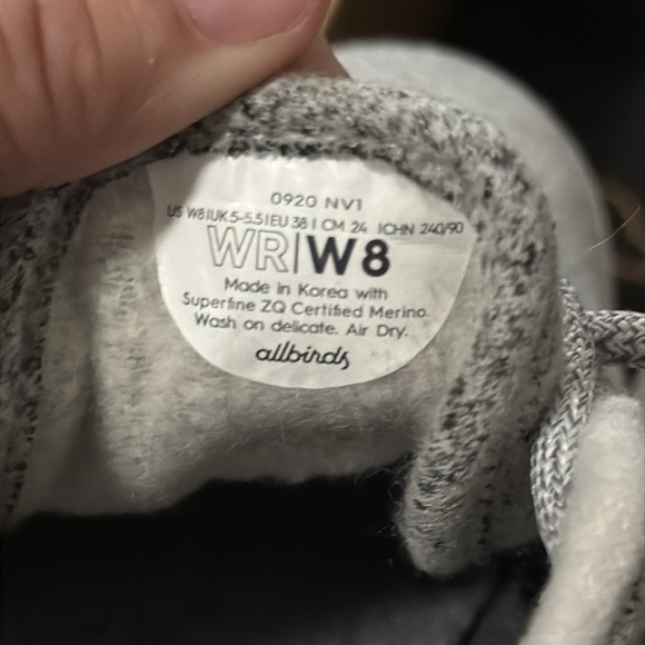 Allbirds Dapple Gray Merino Wool Runners Athletic Shoe Sneaker Running Size 8 - Picture 10 of 12